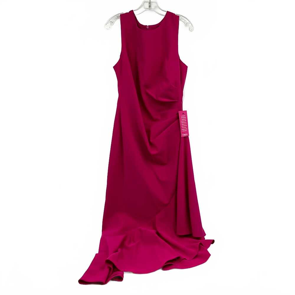 Eliza J Pink Maxi Dress | Synthetic, Regular 14 (Plus) Asymmetric Hem